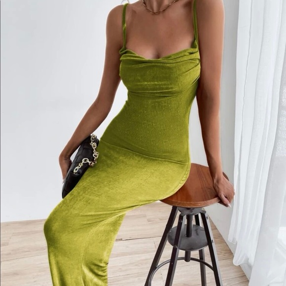 Tie Back Backless Bodycon Fitted Pencil Dress - Picture 4 of 6